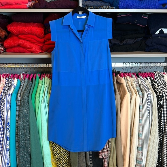 Alexander Wang sleeveless 100% silk mini dress size S - Picture 1 of 3